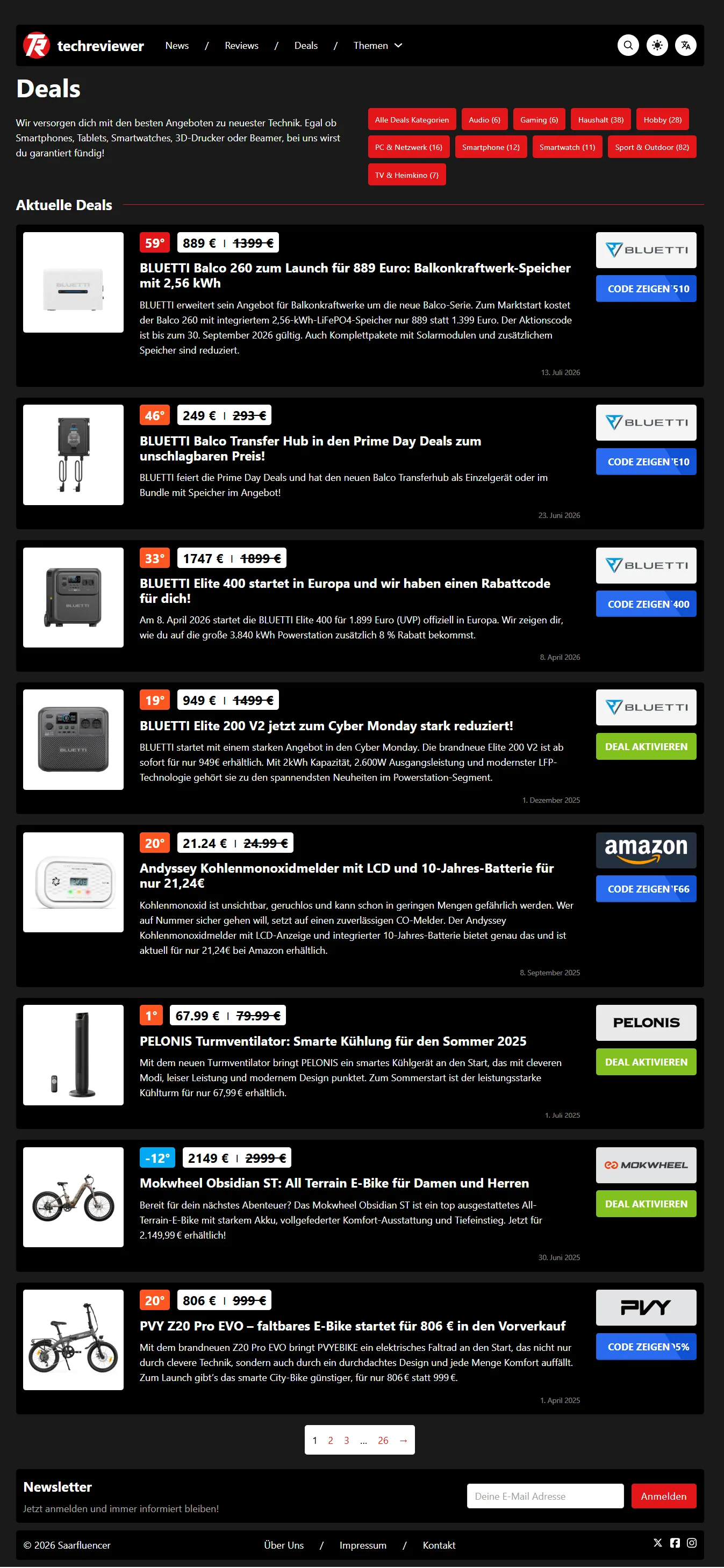 techreviewer Deals-Seite